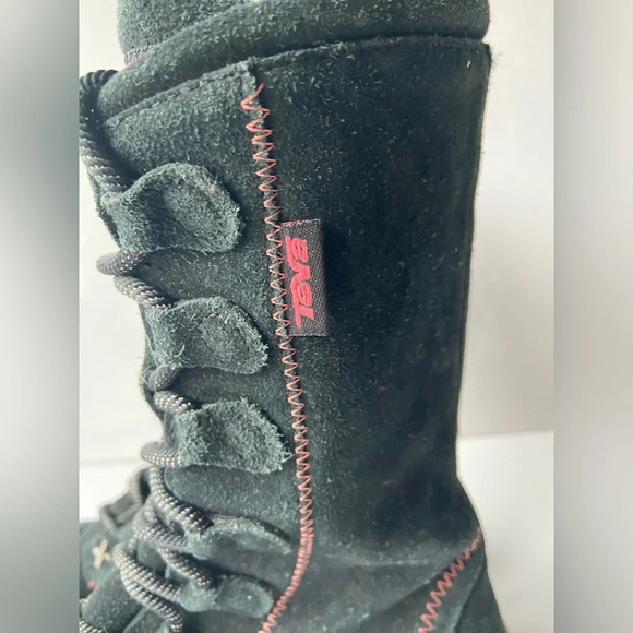 Teva girls tall zipper laced boots Sz 13 - Picture 5 of 10